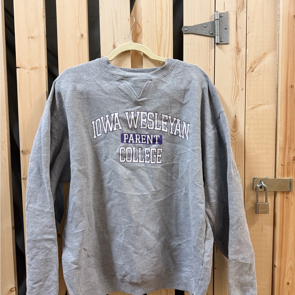 Iowa Wesleyan College Gray Sweater